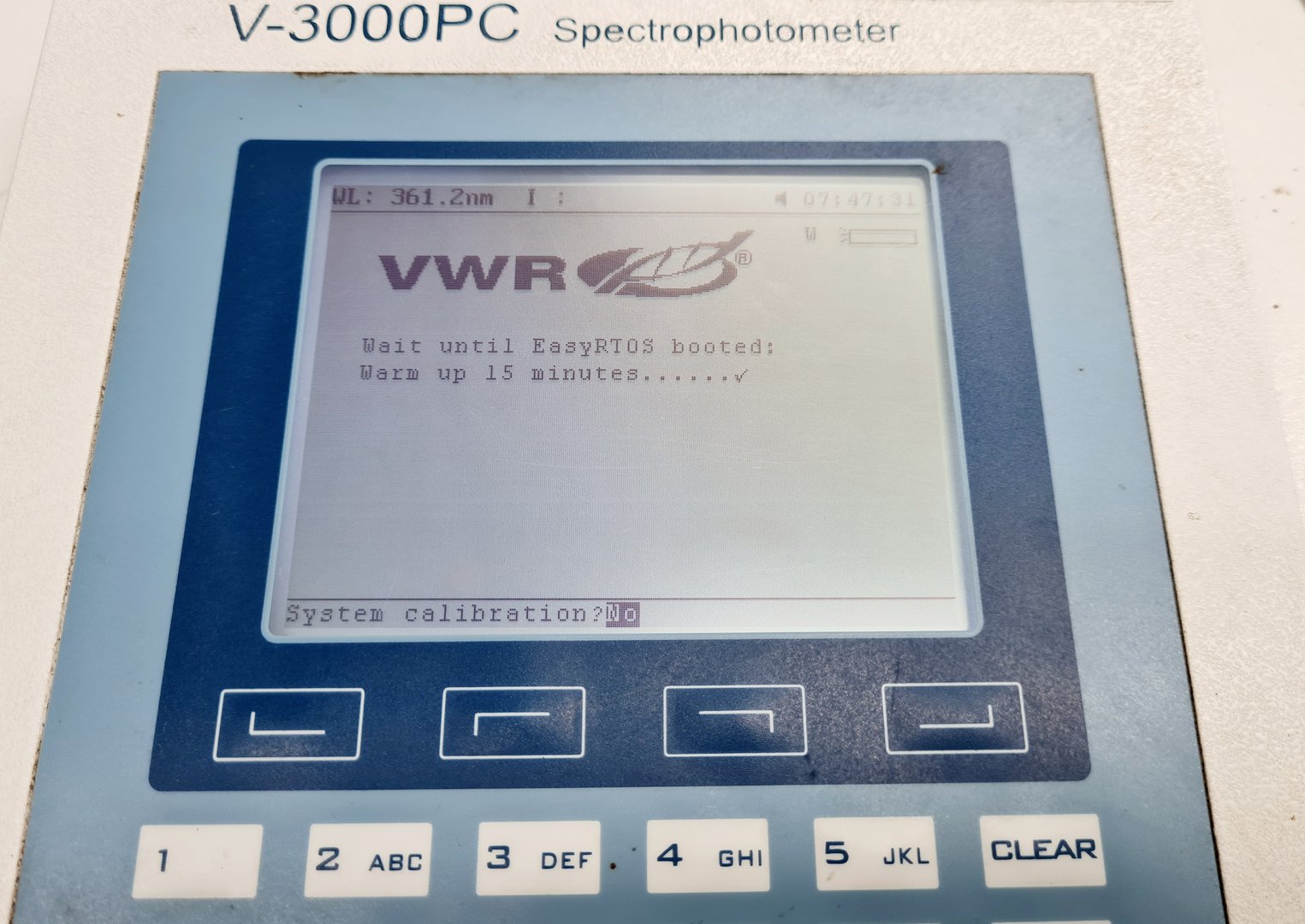 Vwr Fluorescent Ruler VWR V-3000PC Visible Spectrophotometer Lab