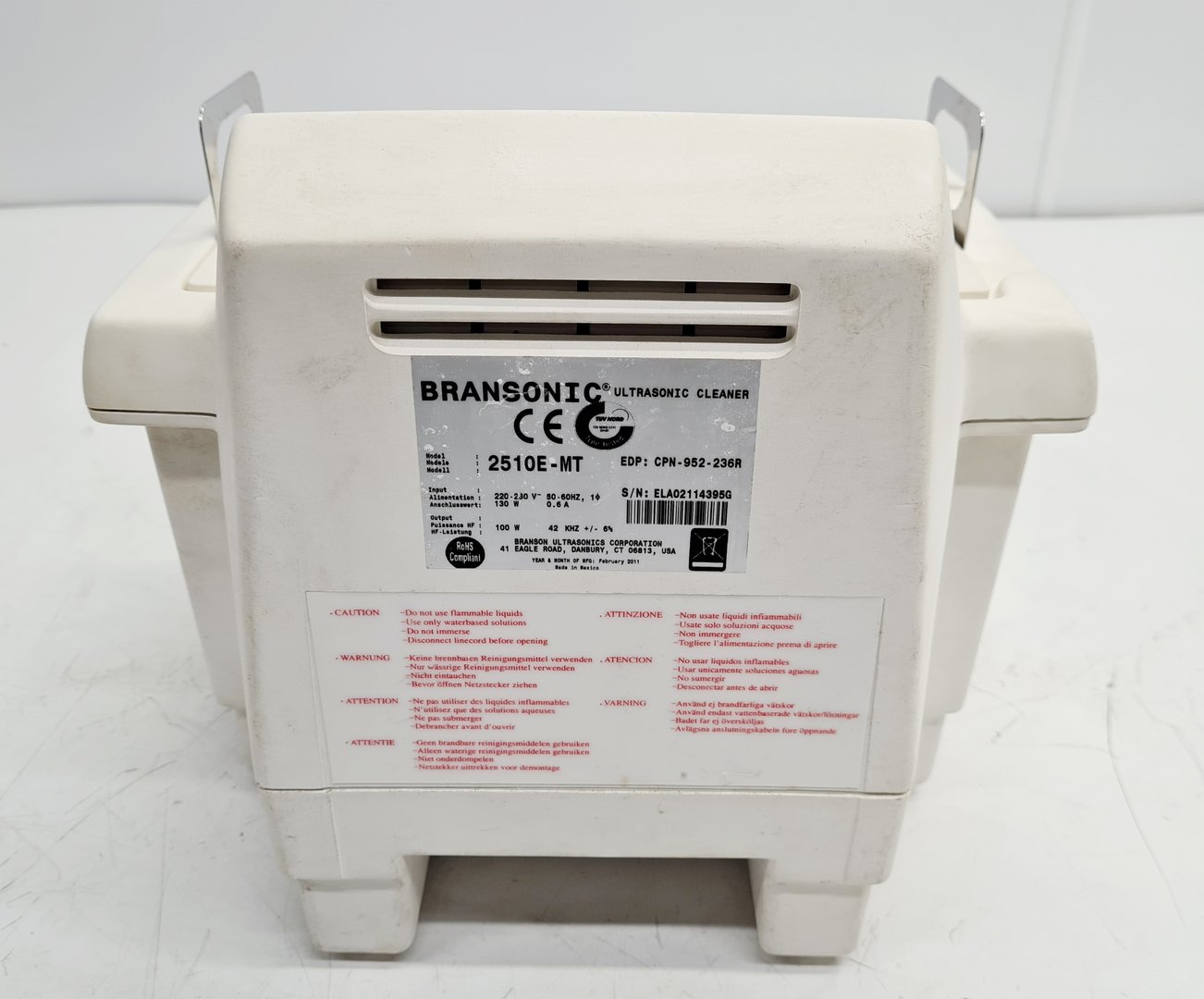 Image of Bransonic 2150 2510E-MT Ultrasonic Cleaner Water Bath