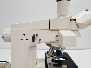 Thumbnail image of Carl Zeiss Axioskop EL Einsatz Microscope w/ 3 Objectives ACHROSTIGMAT Epiplan