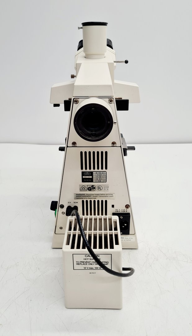 Image of Carl Zeiss Axioskop EL Einsatz Microscope w/ 3 Objectives ACHROSTIGMAT Epiplan