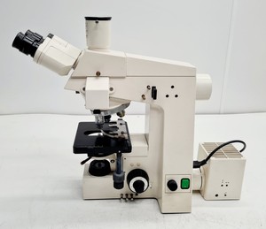 Thumbnail image of Carl Zeiss Axioskop EL Einsatz Microscope w/ 3 Objectives ACHROSTIGMAT Epiplan