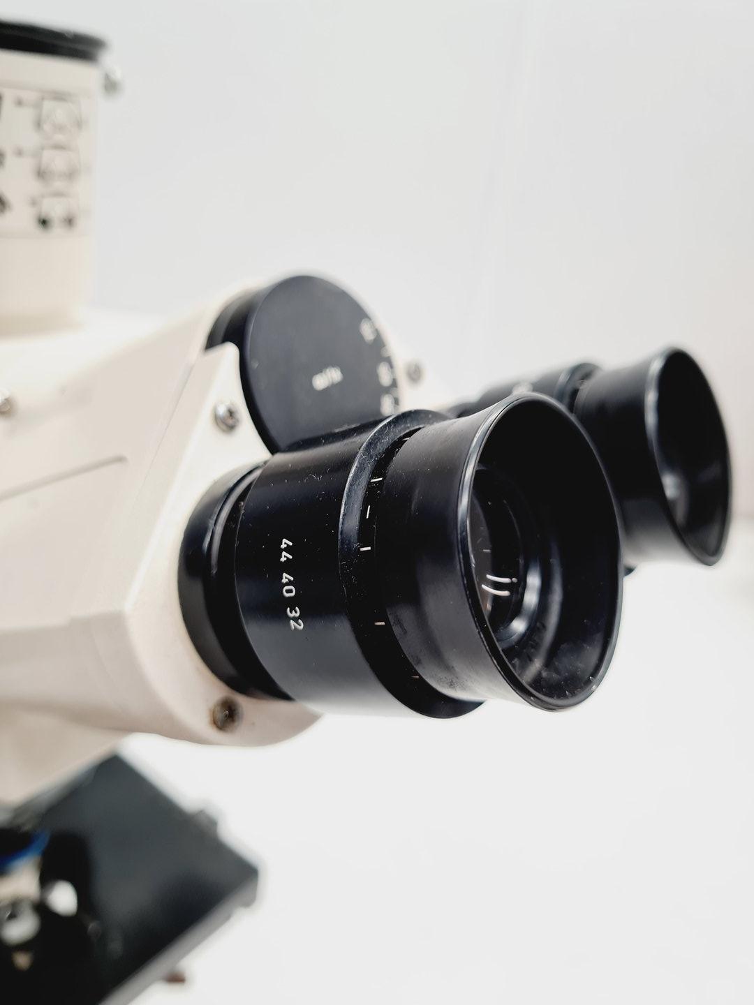 Image of Carl Zeiss Axioskop EL Einsatz Microscope w/ 3 Objectives ACHROSTIGMAT Epiplan