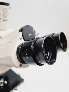 Thumbnail image of Carl Zeiss Axioskop EL Einsatz Microscope w/ 3 Objectives ACHROSTIGMAT Epiplan