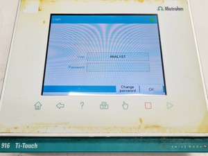 Thumbnail image of Metrohm 916 Ti-Touch Titrator,  20mL Exchange Unit, 800 Dosino w/ 20mL Unit Lab