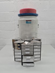 Thumbnail image of Union Carbide Liquid Nitrogen Refrigerator Storage Dewar Lab
