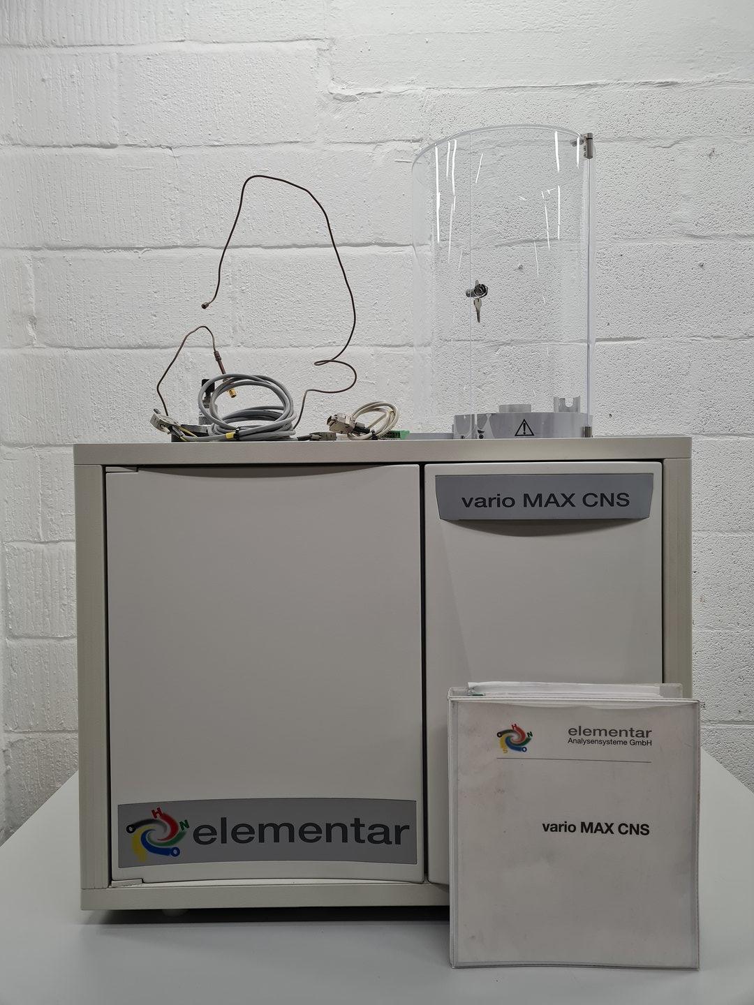 Image of Elementar Vario Max CNS Elemental Analyser Lab