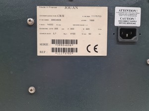 Thumbnail image of Jouan CR3i Benchtop Centrifuge with T40 Rotor Lab Spares/Repairs