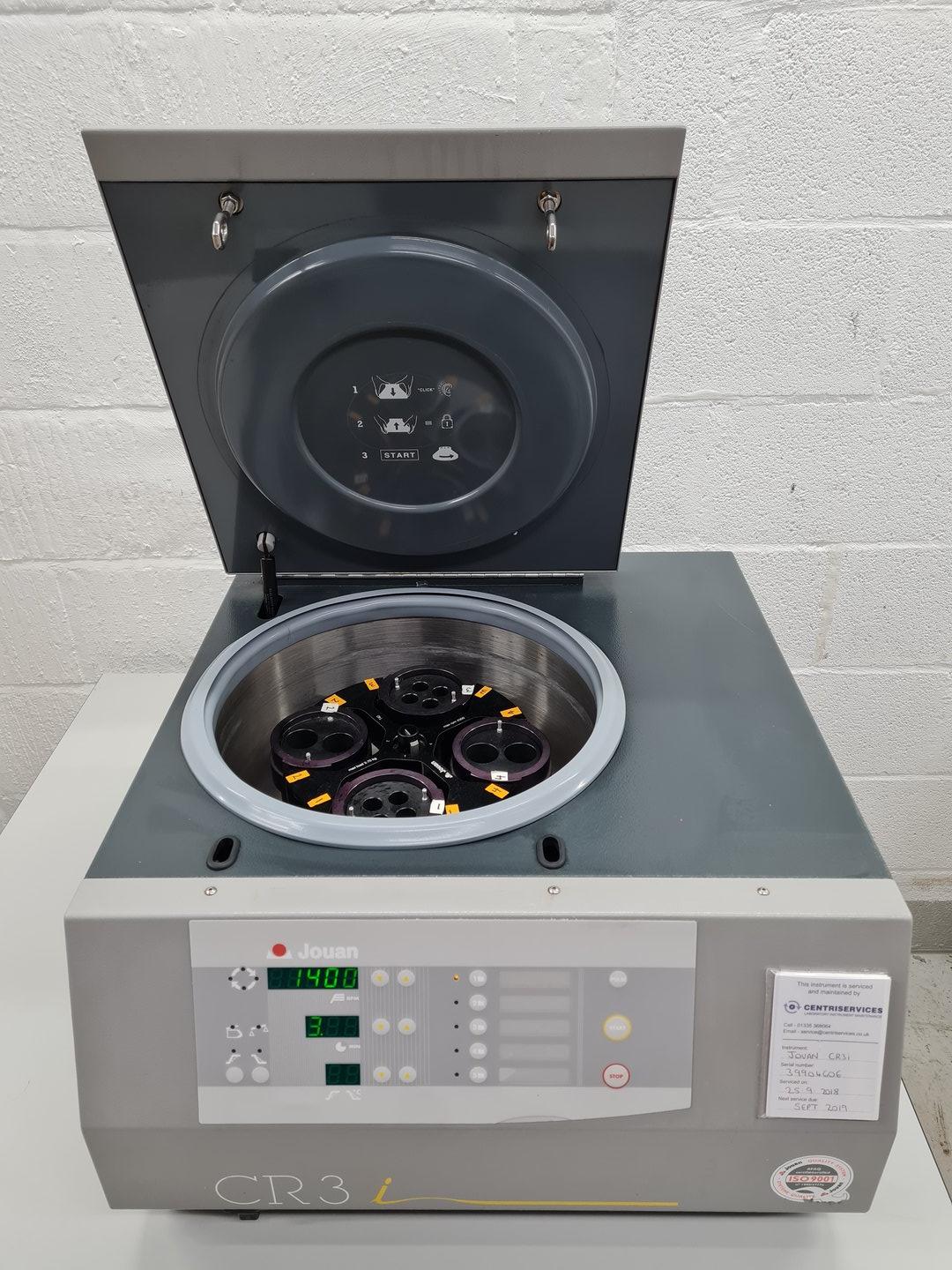 Image of Jouan CR3i Benchtop Centrifuge with T40 Rotor Lab Spares/Repairs
