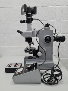 Thumbnail image of Nikon Apophot Table Microscope with 4 x Objectives Lab Spares/Repairs