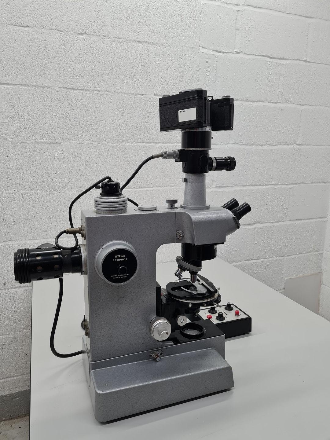 Image of Nikon Apophot Table Microscope with 4 x Objectives Lab Spares/Repairs