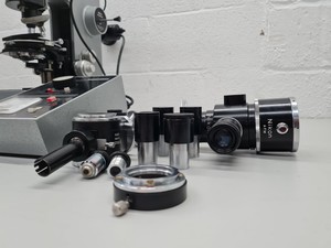 Thumbnail image of Nikon Apophot Table Microscope with 4 x Objectives Lab Spares/Repairs