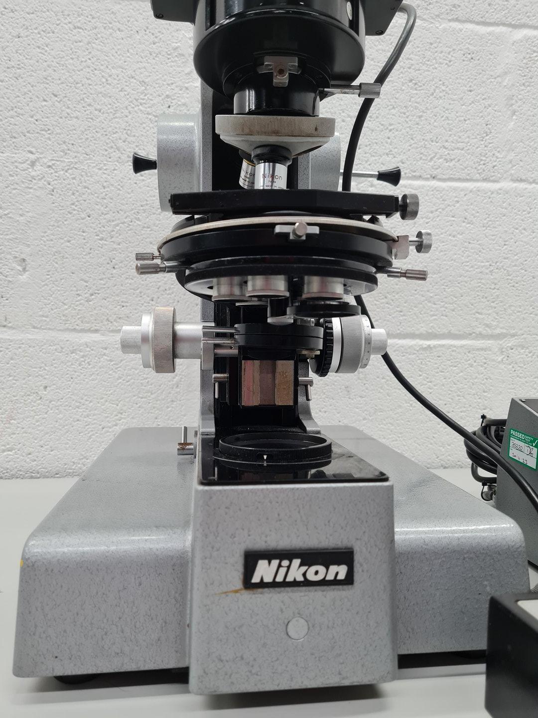Image of Nikon Apophot Table Microscope with 4 x Objectives Lab Spares/Repairs