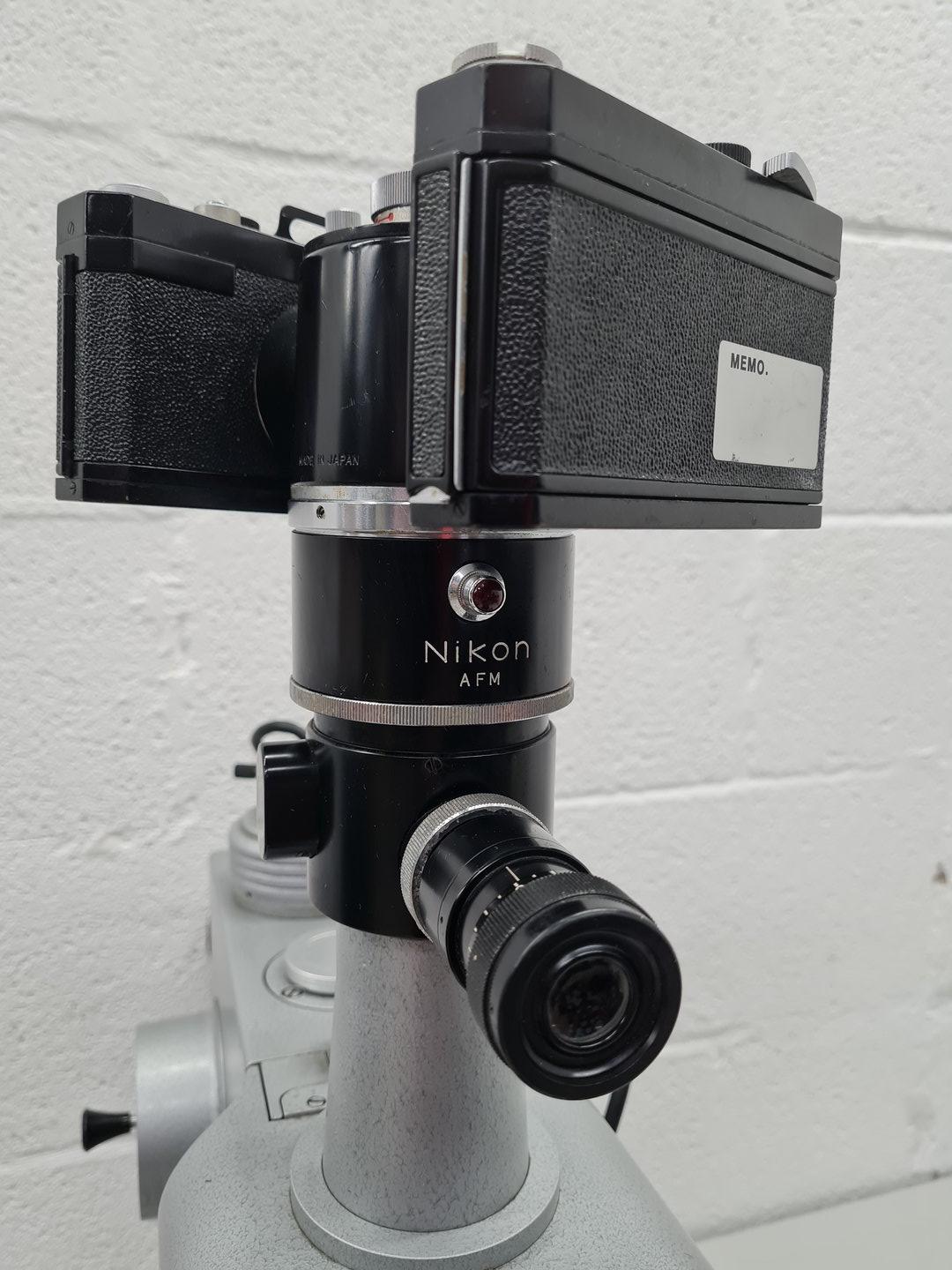 Image of Nikon Apophot Table Microscope with 4 x Objectives Lab Spares/Repairs
