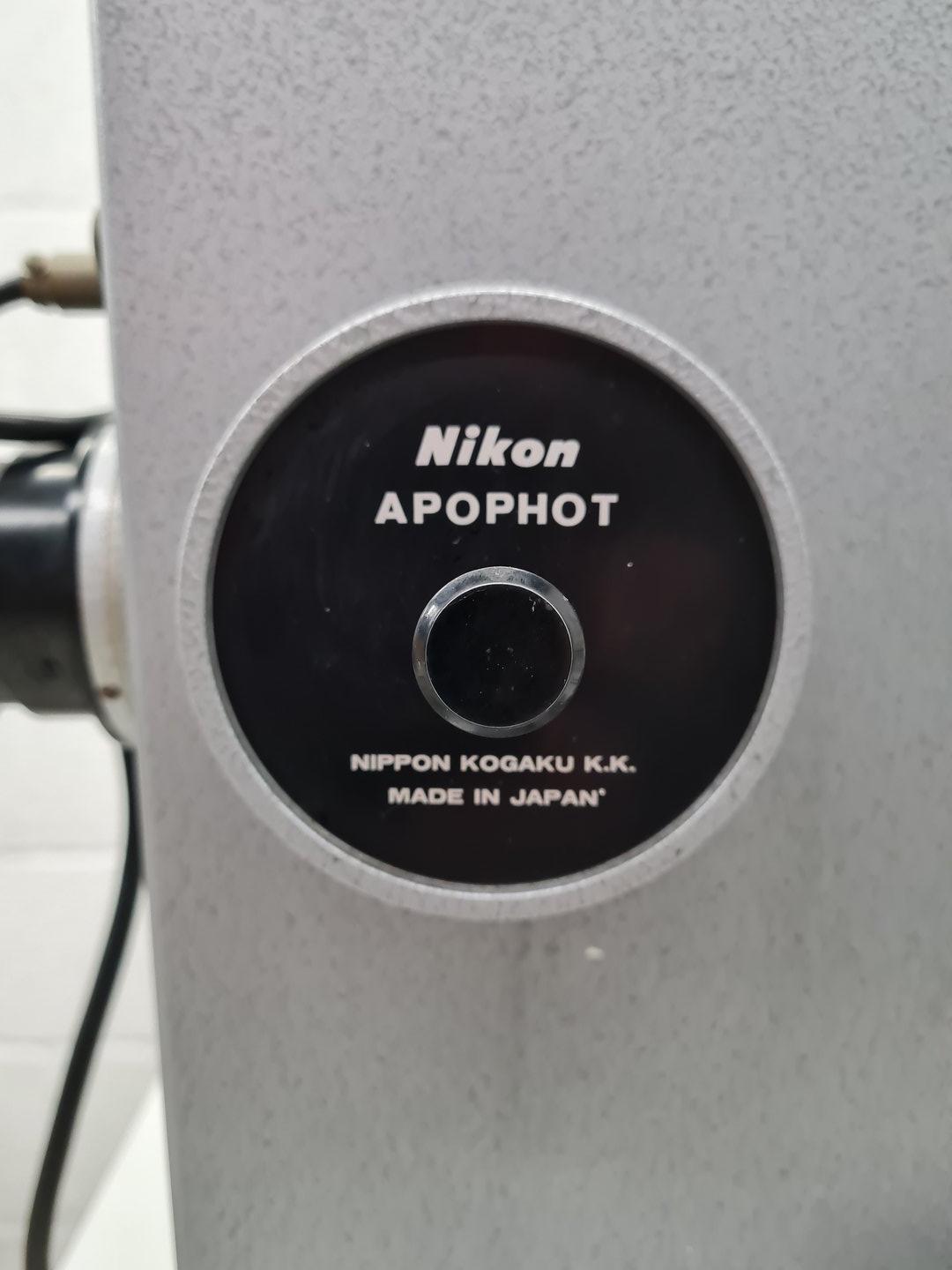 Image of Nikon Apophot Table Microscope with 4 x Objectives Lab Spares/Repairs