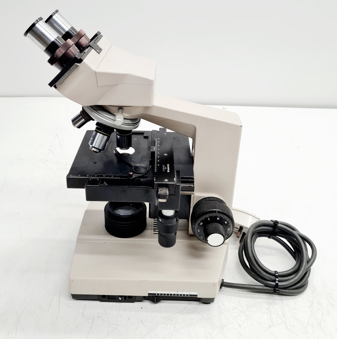 Image of Olympus CH Series CHA Compound Binocular Microscope w/ 4  x Objectives