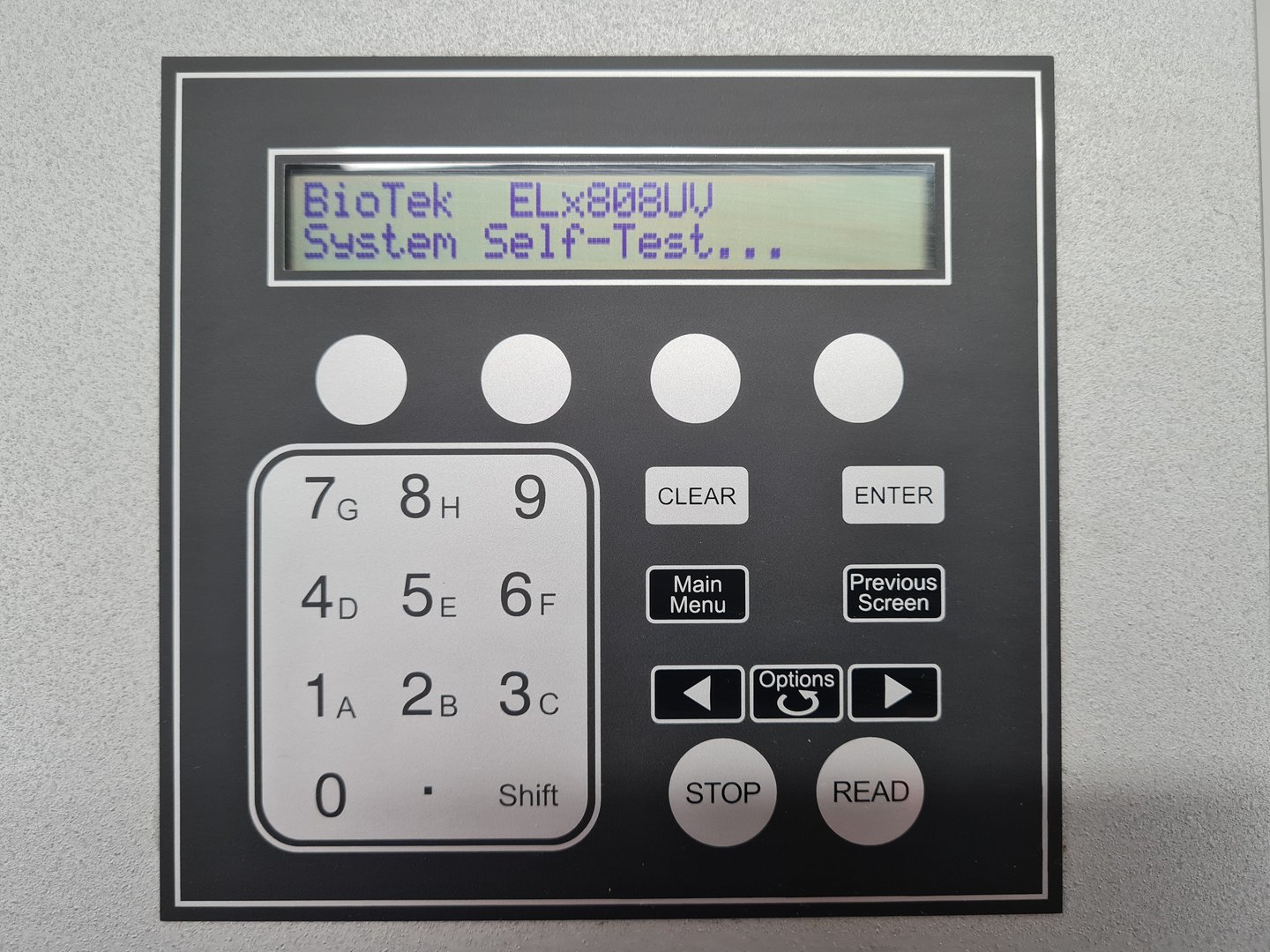 El808 Read Pattern BioTek Model: ELx808 Microplate Reader Lab
