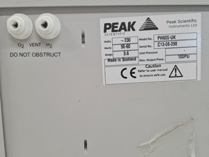 Thumbnail image of Peak Scientific Model PH600-UK Hydrogen Generator Lab Spares/Repairs