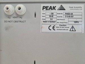 Thumbnail image of Peak Scientific Model PH600-UK Lab Hydrogen Generator Spares/Repairs