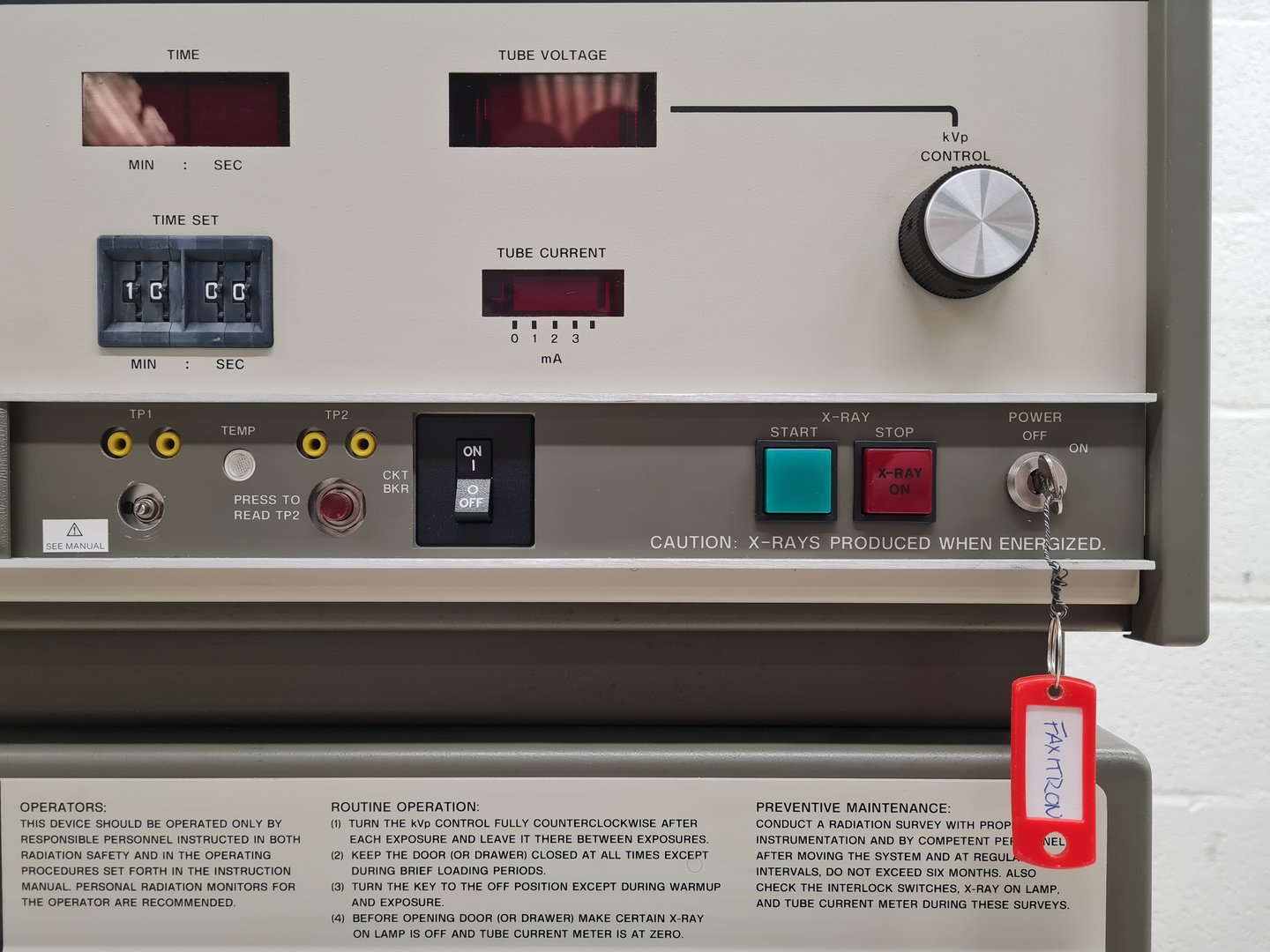 Image of Hewlett Packard Faxitron 43855A X-Ray Cabinet System