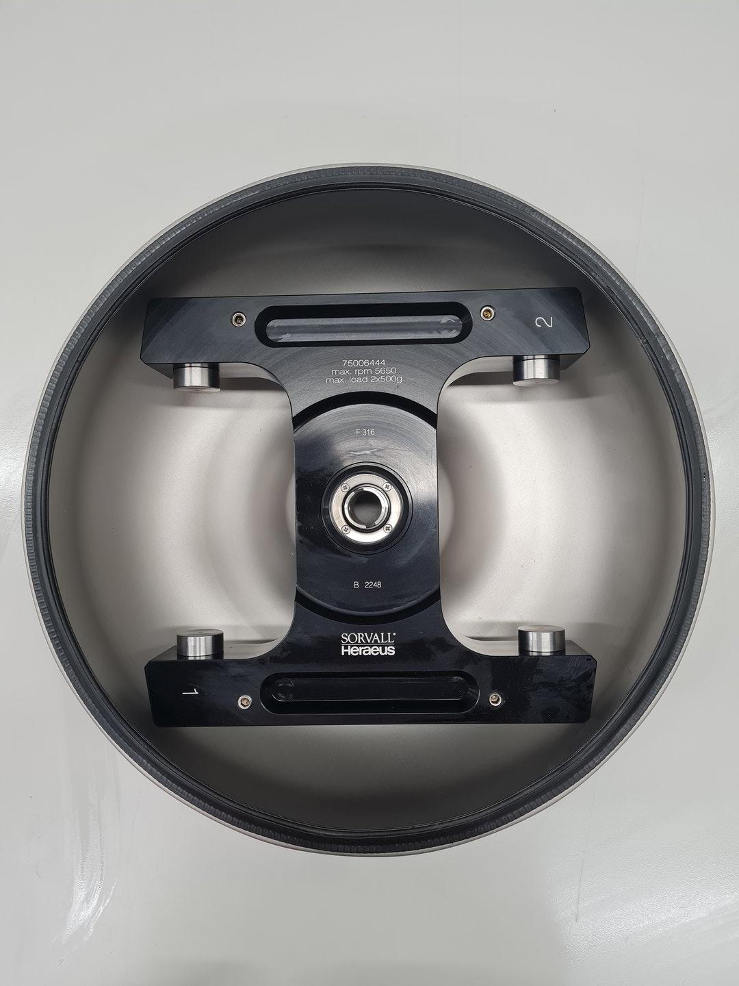 Image of Heraeus Sorvall 75006444 5650rpm 2x500g Swinging Bucket Centrifuge Rotor Lab