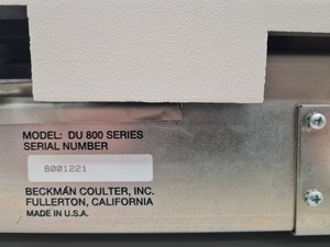 Thumbnail image of Beckman Coulter DU 800 Spectrophotometer Lab