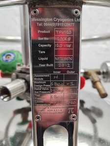 Thumbnail image of Wessington Cryogenics TPV-120 Cryogenic Nitrogen Storage Vessel