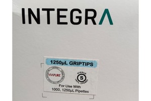 Thumbnail image of 61440 x Integra Biosciences Tips 1250 uL, VIAFLO, 5 Racks of 96 Tips, Sterile