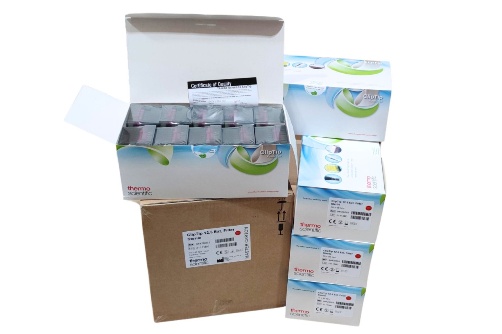 Image of 186,048 x Thermo Scientific ClipTips (12.5ul, 50ul, 200ul, 1250ul)