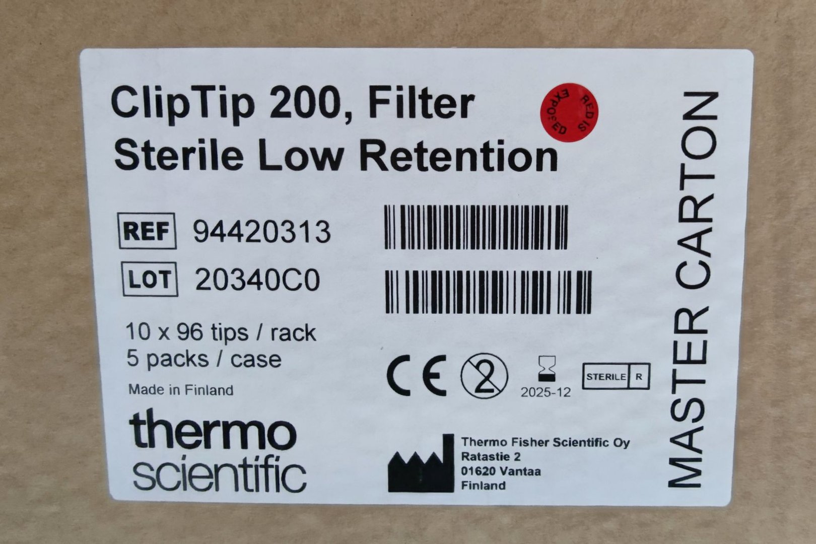 Image of 186,048 x Thermo Scientific ClipTips (12.5ul, 50ul, 200ul, 1250ul)