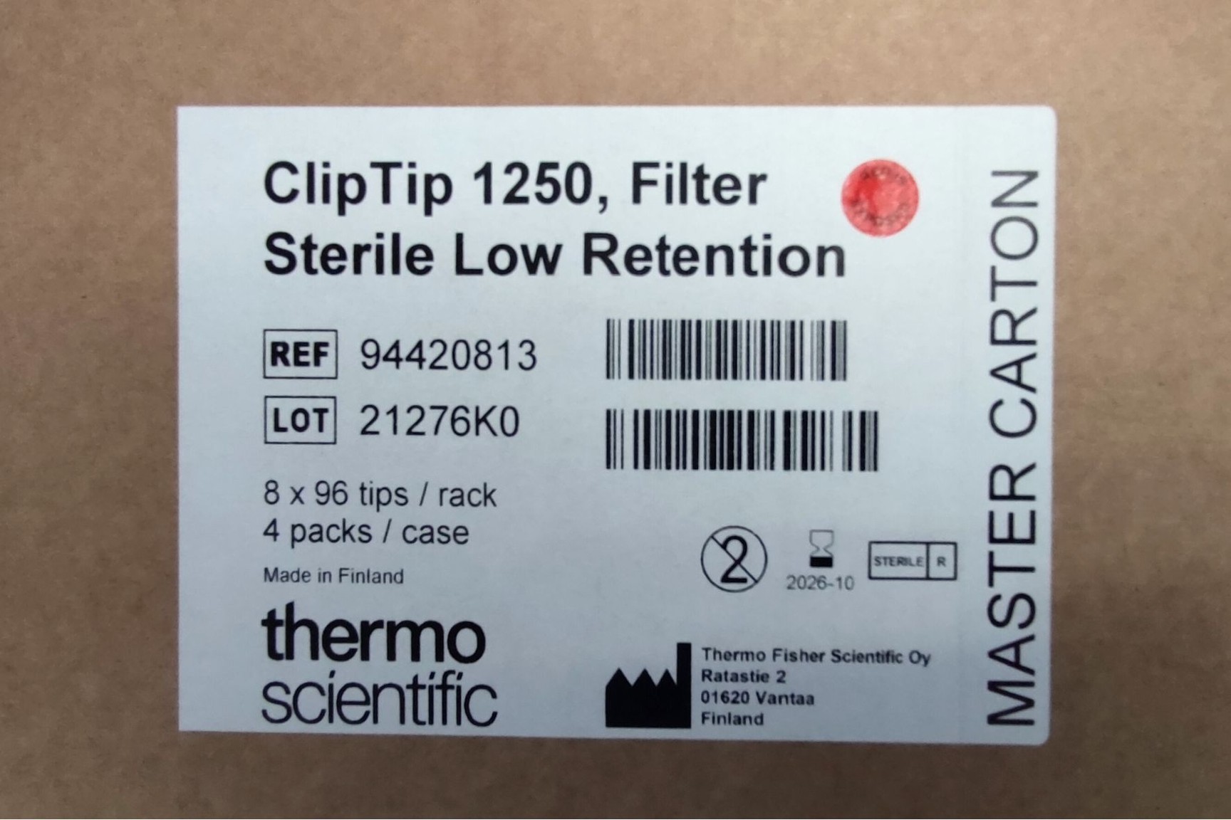 Image of 186,048 x Thermo Scientific ClipTips (12.5ul, 50ul, 200ul, 1250ul)
