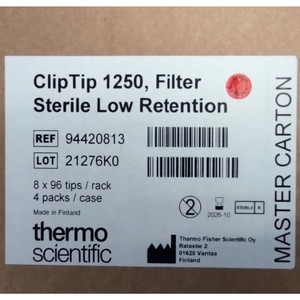 Thumbnail image of 61,140 x Thermo Scientific ClipTips - 1250 ul, Filtered, Sterile, Racked/96