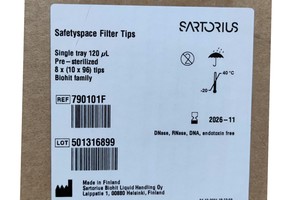 Thumbnail image of 122,880 x SafetySpace Filter Tips, 2-120ul, Sartorius, low retention, racked