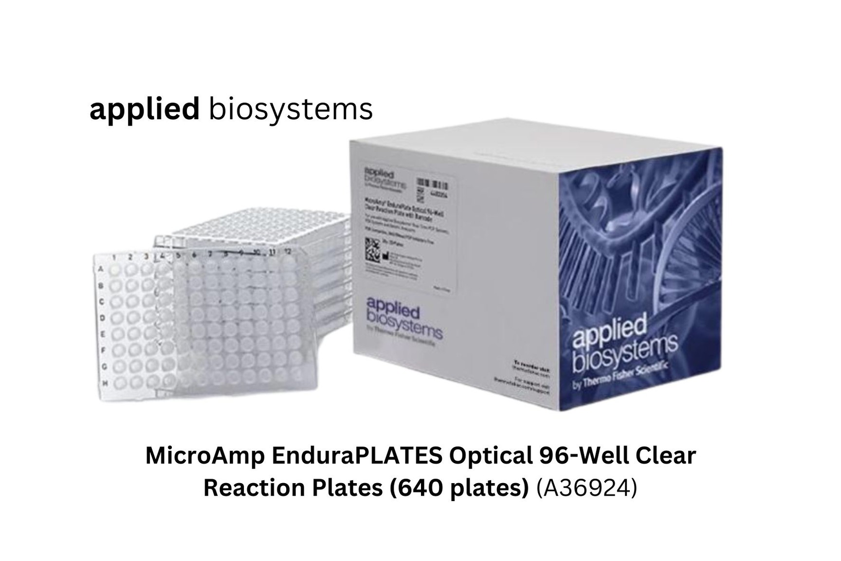 Image of 640 x Applied MicroAmp EnduraPLATES Optical 96-Well Clear Reaction Plates