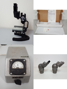 Thumbnail image of Job Lot of Laboratory Microscopes, Objectives & Eyepieces  Leica, Cooke, Vickers