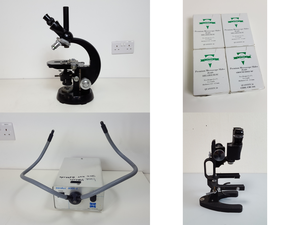 Thumbnail image of Job Lot of Laboratory Microscopes, Objectives & Eyepieces  Leica, Cooke, Vickers