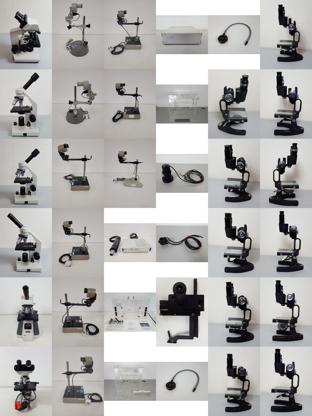 Job Lot of Laboratory Microscopes Cooke, Prior, Vickers Lab