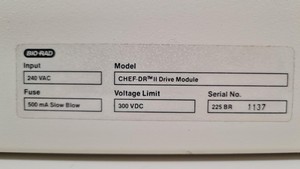 Thumbnail image of Bio Rad Chef Dr II Electrophoresis Cell System Lab