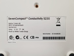 Thumbnail image of Mettler Toledo SevenCompact Conductivity Meter System Model s230 Lab