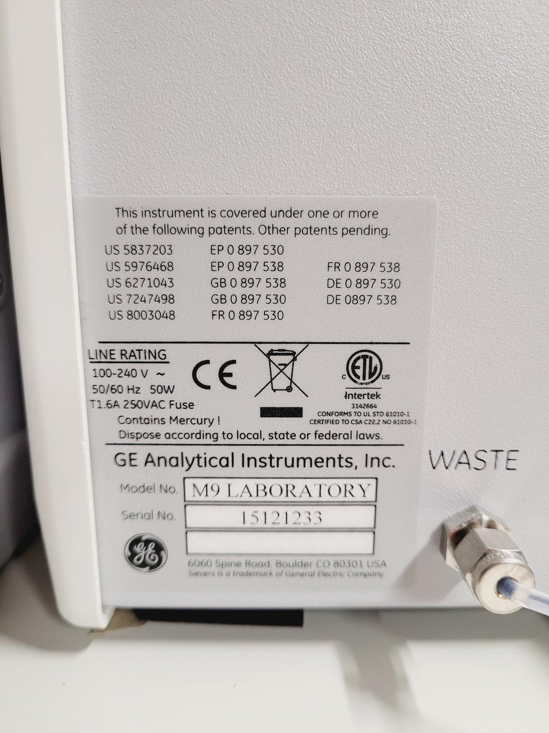 Image of GE Sievers M9 TOC Analysis System With Datapro 2 Software 