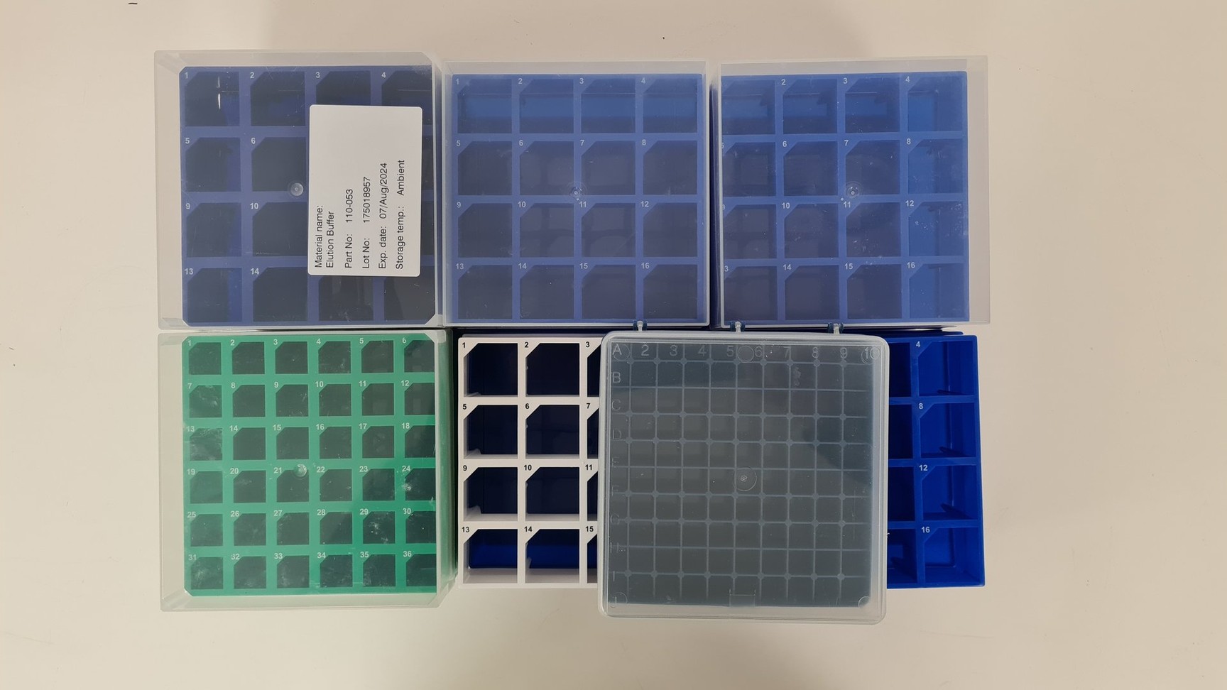 Image of Lot Of Laboratory Pipette, Tube And Cuvette Holders Lab
