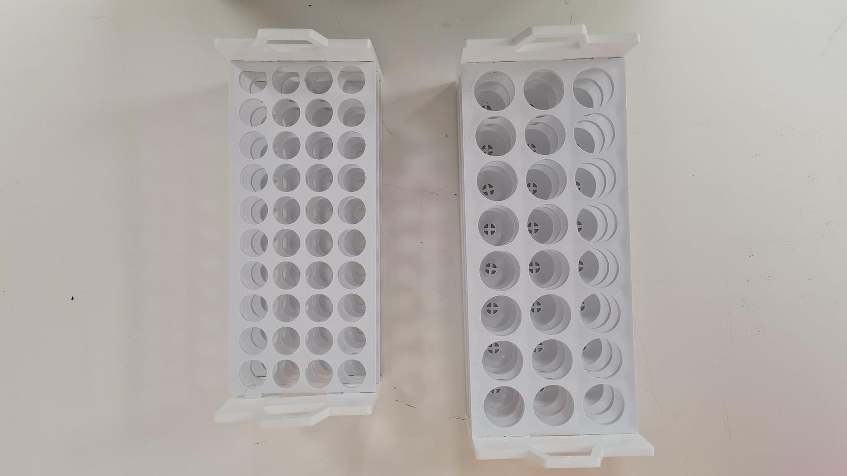 Image of Lot Of Laboratory Pipette, Tube And Cuvette Holders Lab