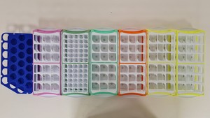 Thumbnail image of Lot Of Laboratory Pipette, Tube And Cuvette Holders Lab