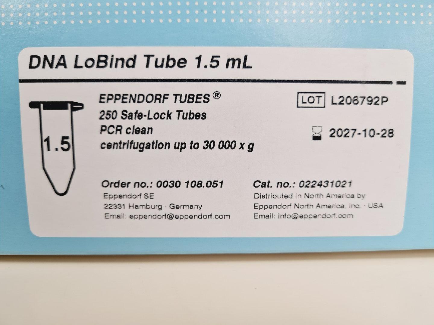 Image of Lot Of Eppendorf Consumables -  Protien & DNA LoBind Tubes - UVettes Lab