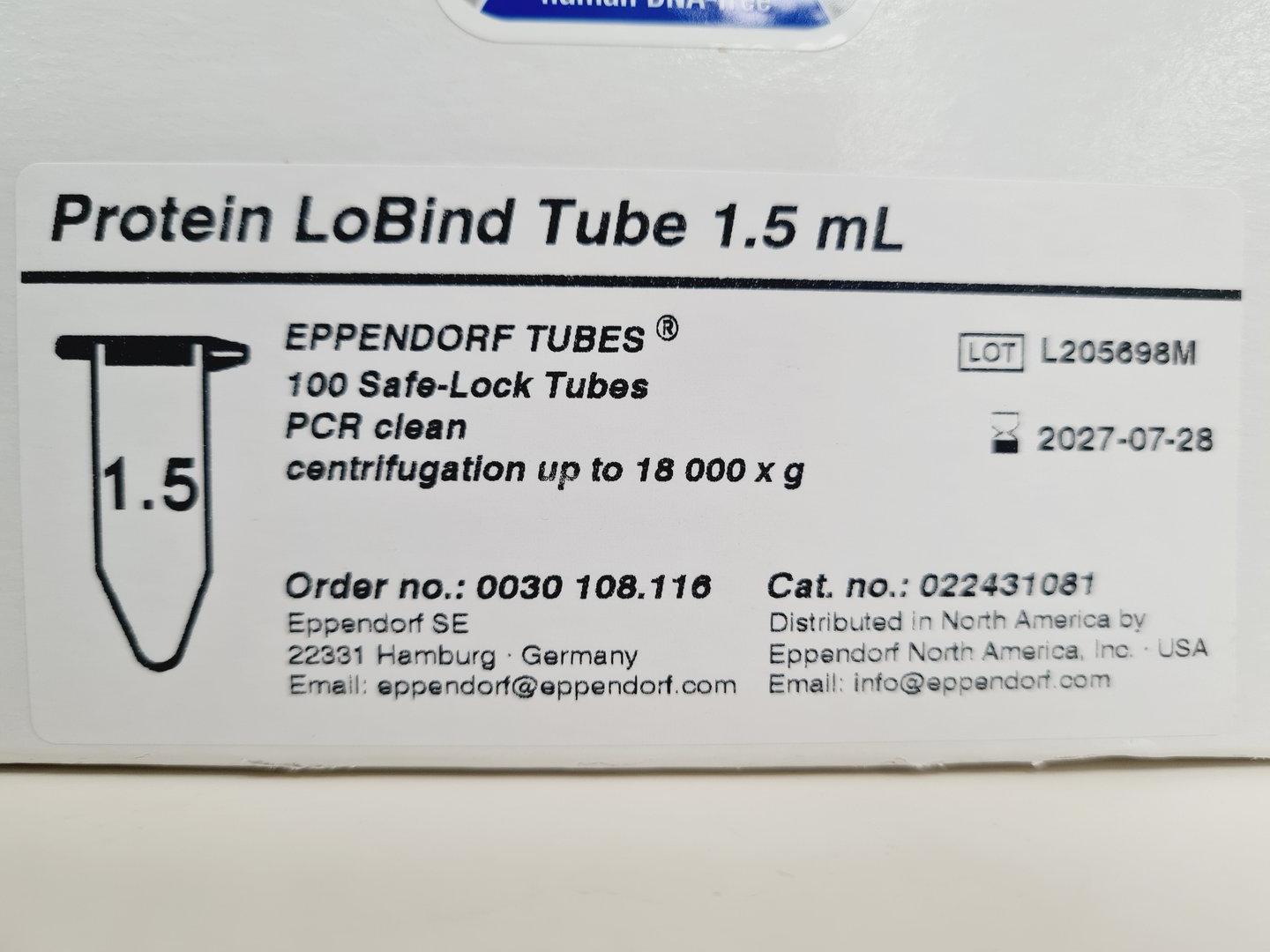 Image of Lot Of Eppendorf Consumables -  Protien & DNA LoBind Tubes - UVettes Lab