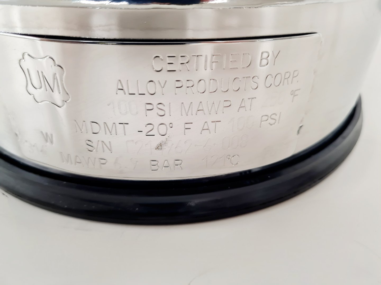Image of Millipore Corporation 10L Pressure Vessel XX6700P10 Lab