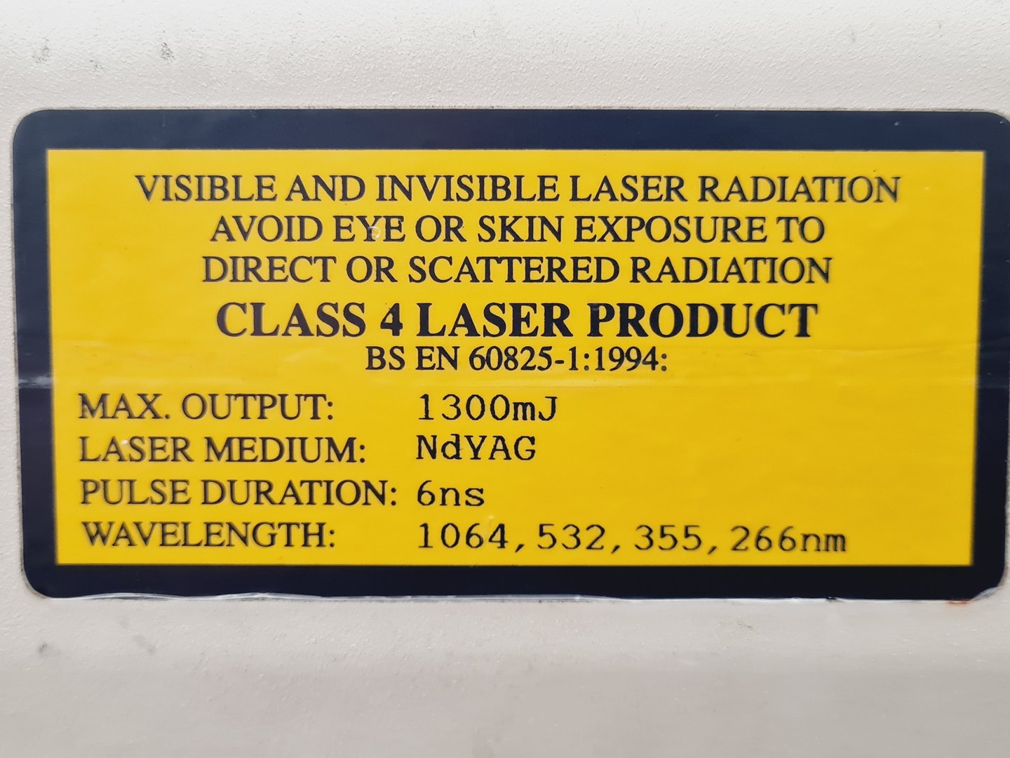Image of Spectron Laser Systems SL805G SL805G-10 Laboratory Laser System Lab Faulty