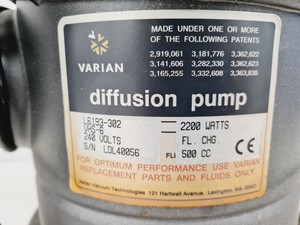 Thumbnail image of Agilent Varian VHS-6 Water Cooled Diffusion Pump Lab