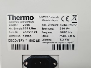 Thumbnail image of Sorvall Discovery M150 SE Centrifuge