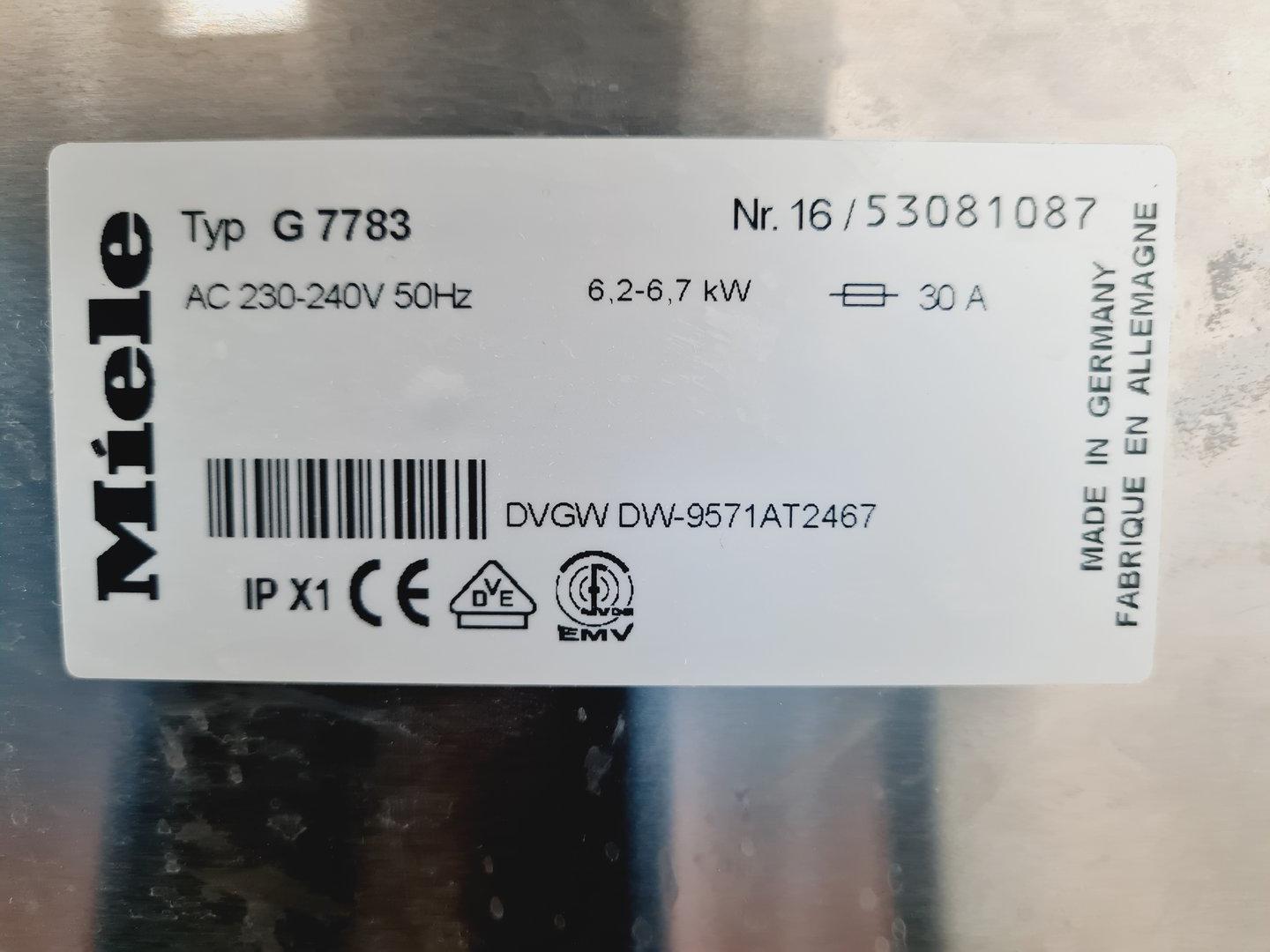 Image of Miele Melabor G7783 Multitronic Glass Washer