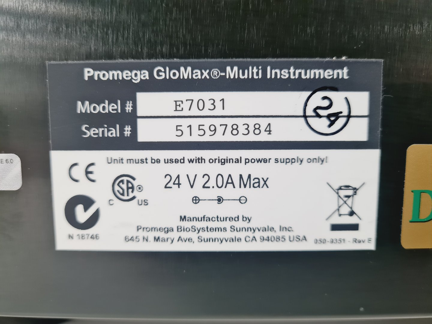 Image of ProMega GloMax Multi Detection System Lab